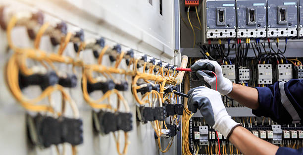 Professional Electrician technician working in Prices Fork, VA